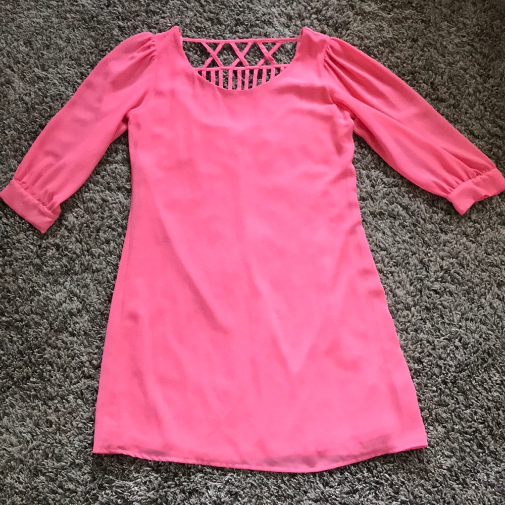 Coral dress